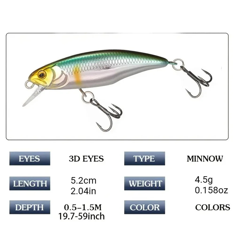 Minnow hundido 52 mm 4,5 g – foto 5