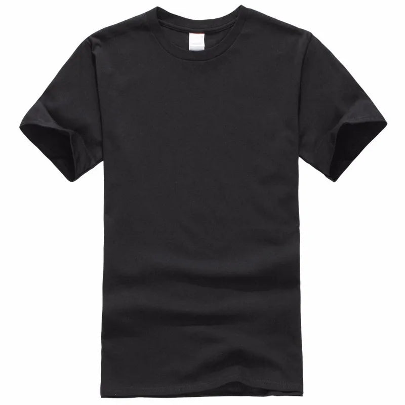 Camiseta básica de algodón, azul marino – foto 1