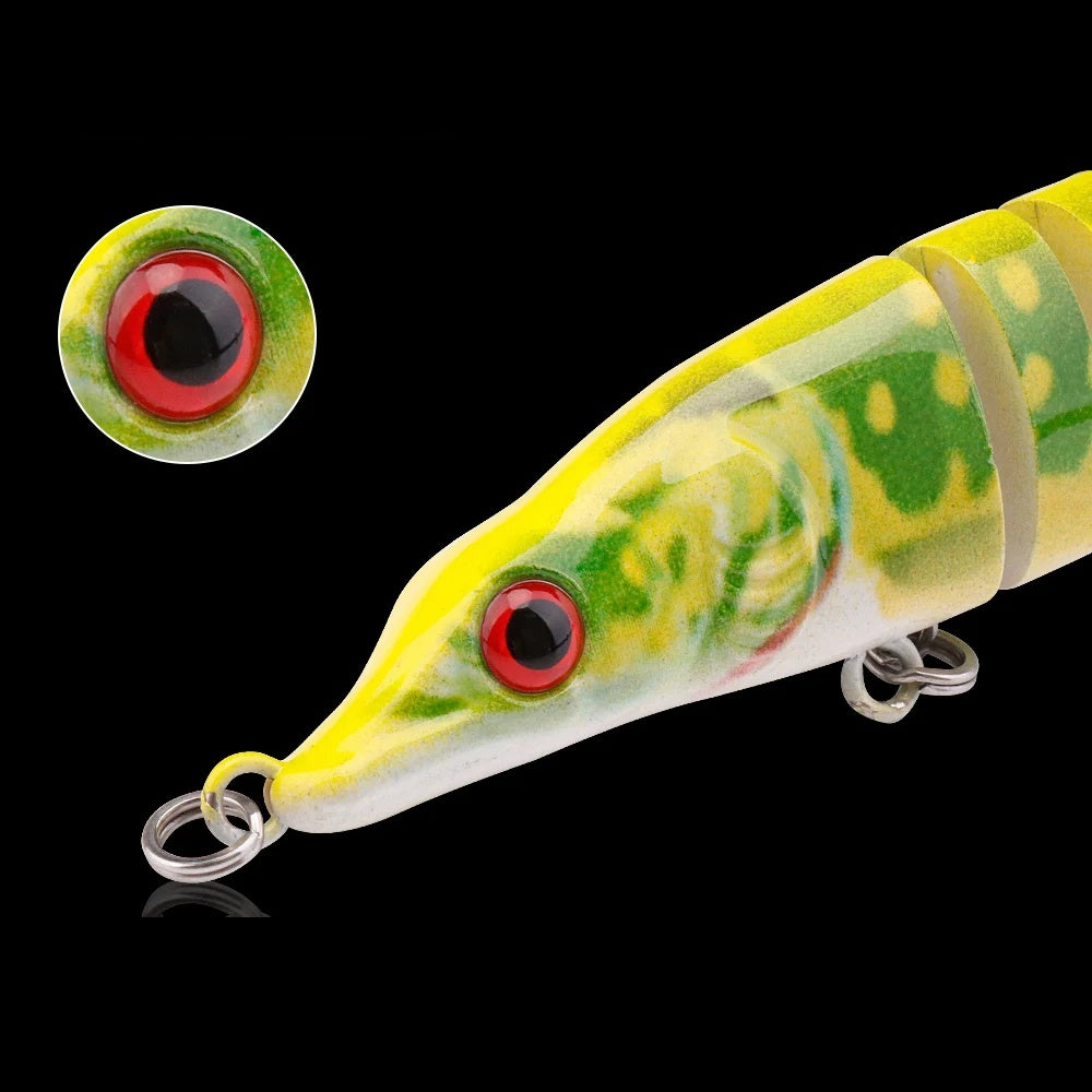 Detalle de la cabeza y el ojo del crankbait